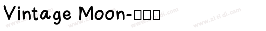 Vintage Moon字体转换